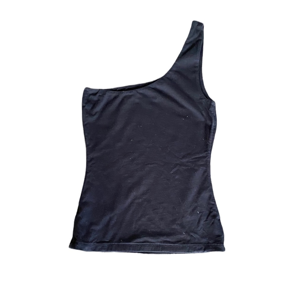Wilfred free black one shoulder fitted top. In excellent used condition …